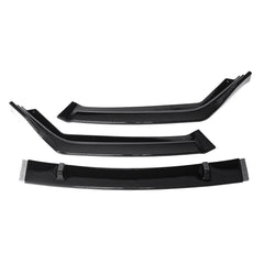 3PCS Carbon Fiber Look Front Bumper Lip Body Kit Spoiler