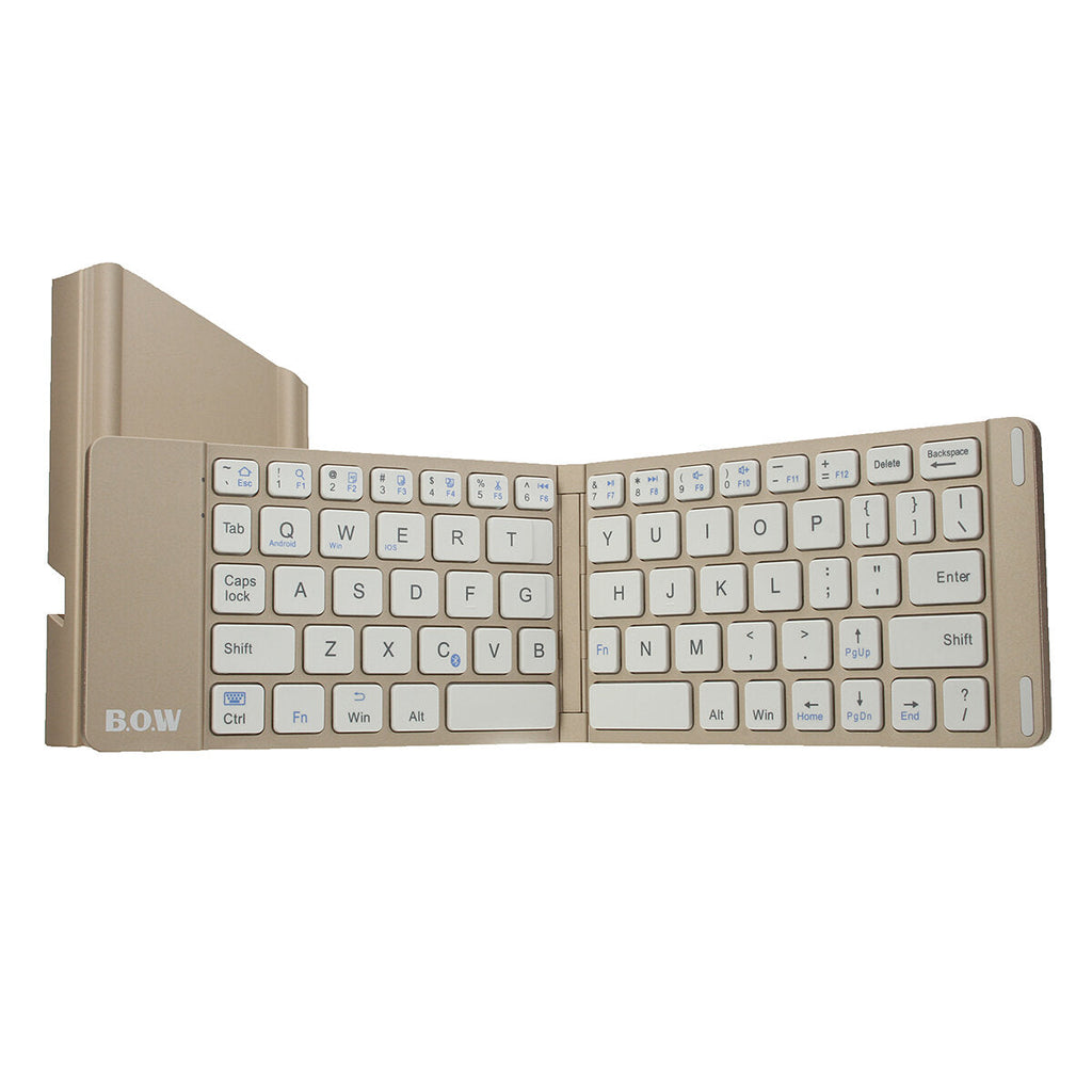Small Size Foldable Bluetooth Aluminum Alloy Bottom Shell Keyboard