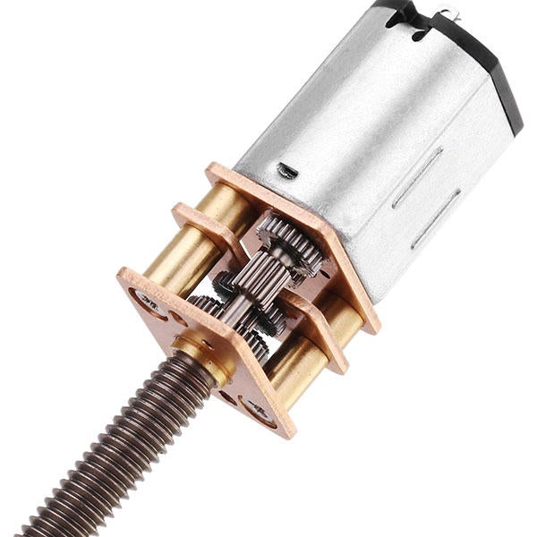 DC 12V 500rpm Gear Motor M4 Thread Shaft Electric DC Motor