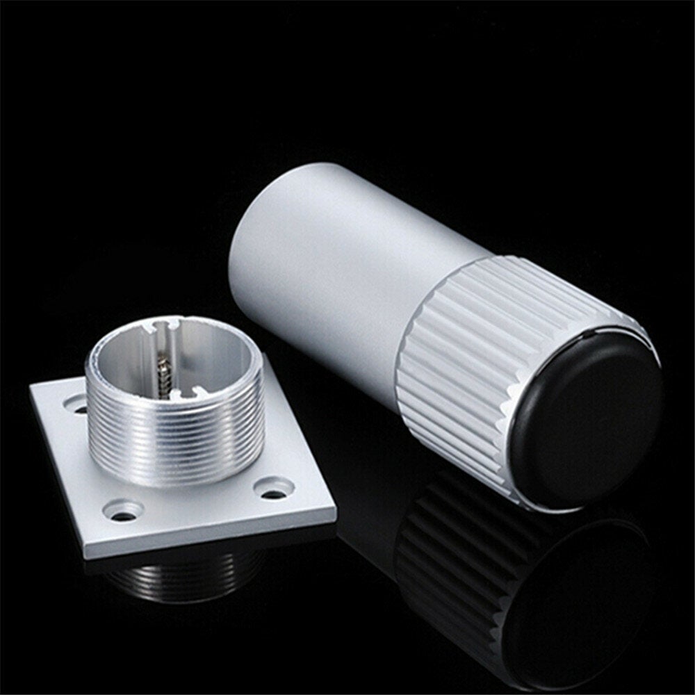 Aluminum Alloy Cabinet Feet Adjustable Furniture Foot Bed Legs Coffee Table Fixed