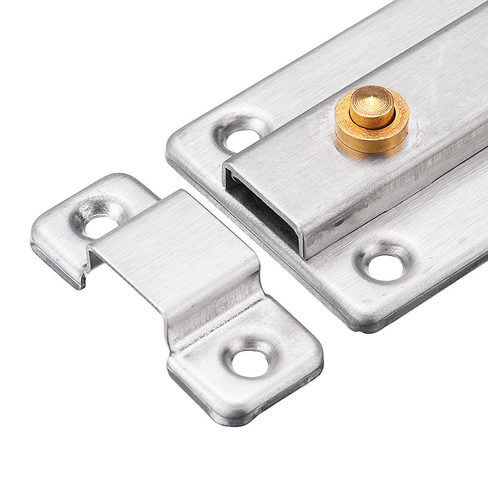 Stainless Steel Automatic Spring Door Sliding Latch Lock Barrel Bolt Anti-Theft Hardware