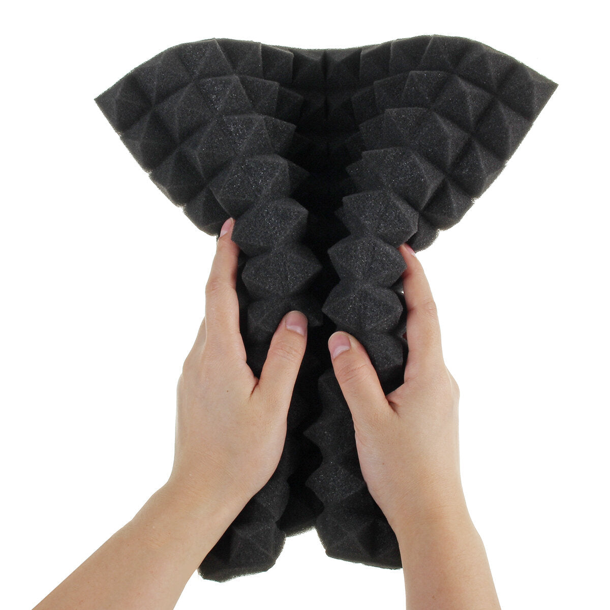 4 Pcs Soundproofing Acoustic Foam Sound Treatment Absorption Wedge Tiles Studio Room