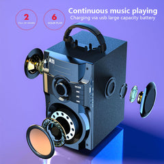 Wireless Bluetooth Speaker Stereo Subwoofer Bass Speakers Music Studio Support FM AUX