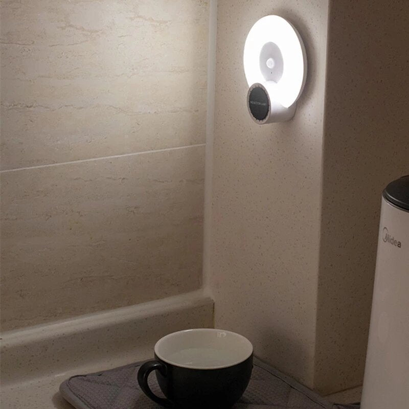 LED Night Light Rechargeable Motion Sensor Aromatherapy Lamp Smart Toilet Corridor Bathroom Lamp