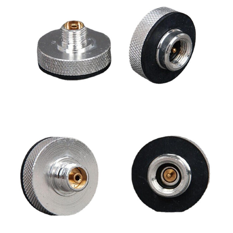 Outdoor Camping Flat Gas Tank Connector Adapter Picnic Cooking Stove Interface