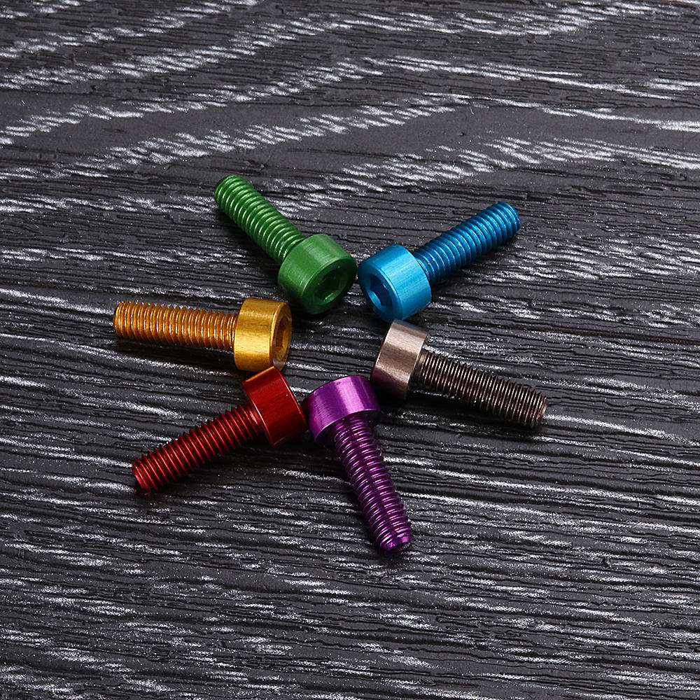 10Pcs M310mm Hex Socket Screw M3 Cap Head Bolt 7075 Aluminum Alloy Multicolor