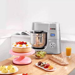 Stand Mixer 1200W Intelligent Control LCD Display with Dough Hook Whisk Beater