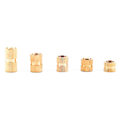 150Pcs M2 Thread Knurled Nut Brass Threaded Insert Embedment Nuts Assortment Kit