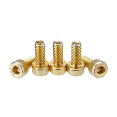 M4AH1 50Pcs Titanium Plated M4 Hex Socket Cap Head Screws Alloy Steel 12.9 Grade Screw Bolt M4*10