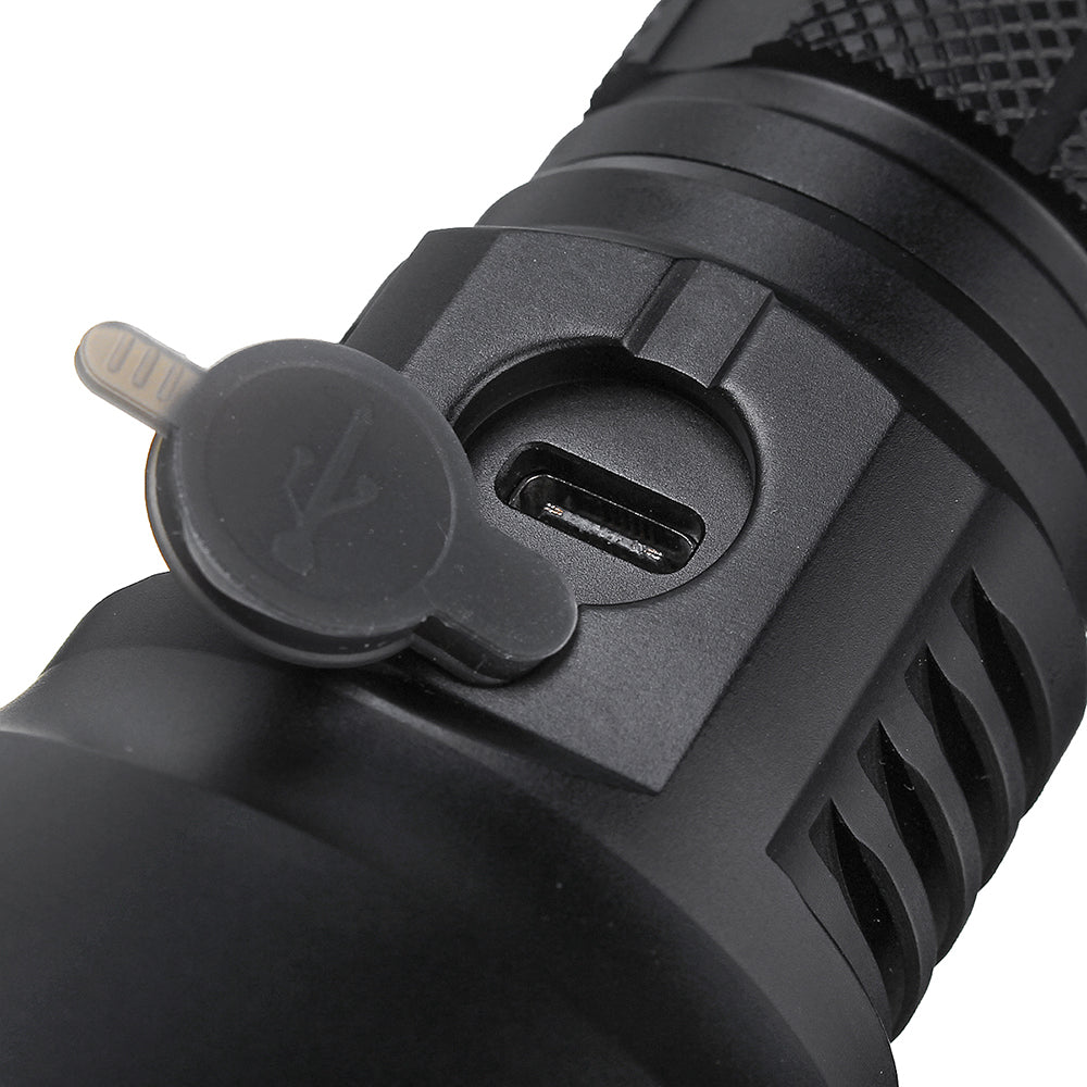 875m USB-C Rechargeable Flashlight + HLY 26650 5000mAh 3C Power Battery