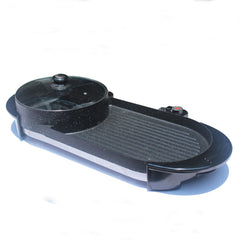 2 In 1 Multifunction Electric Grill Non-Stick Non-Smoke Hot Pot Barbecue 1800W