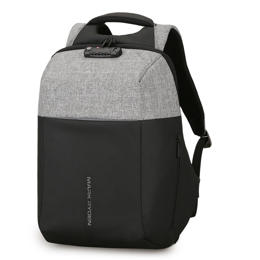 15.6 inch Backpack Anti-Theft USB Rechargeable Backpack Male Business Laptop Bag