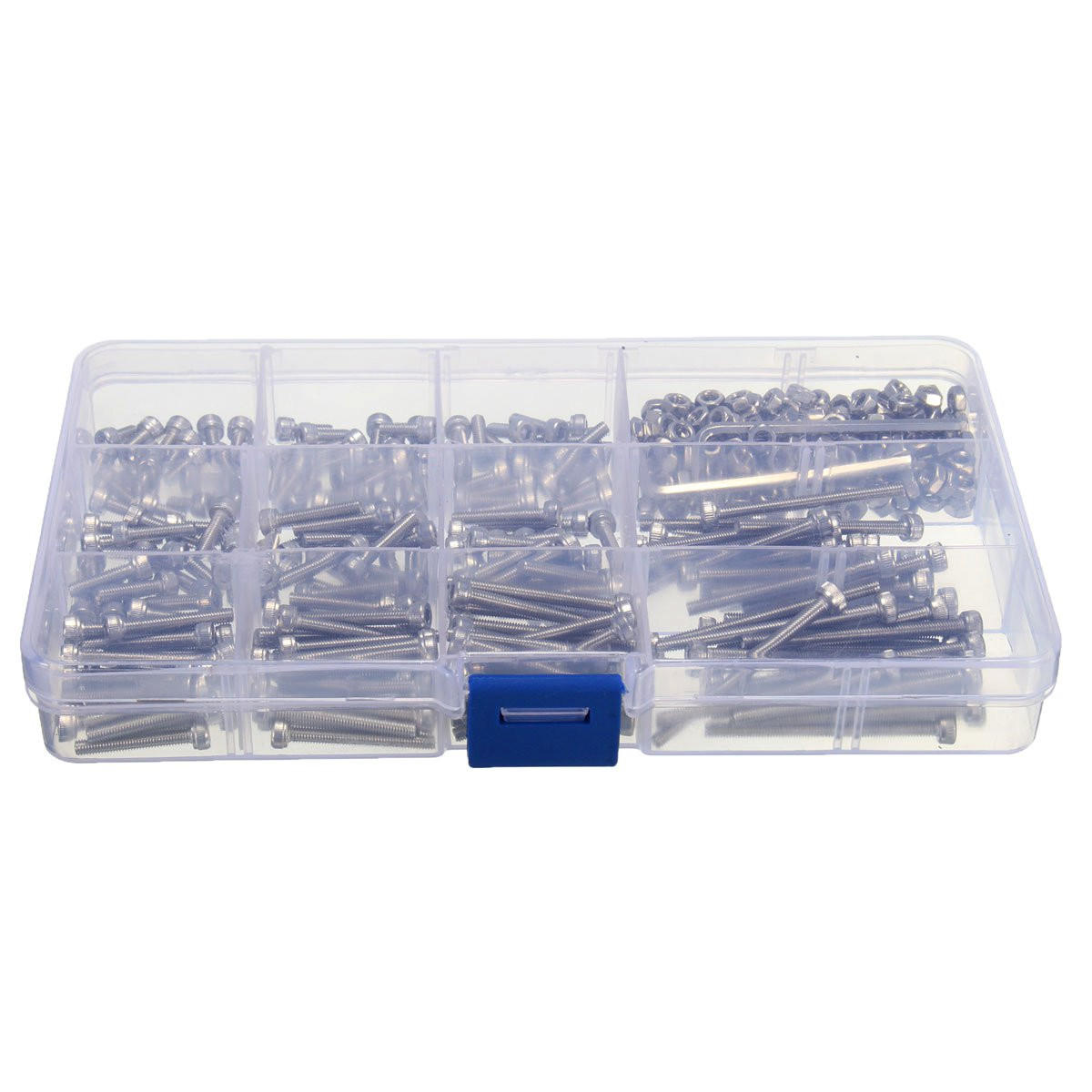 M3SS2 M3 442Pcs Stainless Steel Allen Bolt Nut Hex Socket Cap Screw Assortment Kit