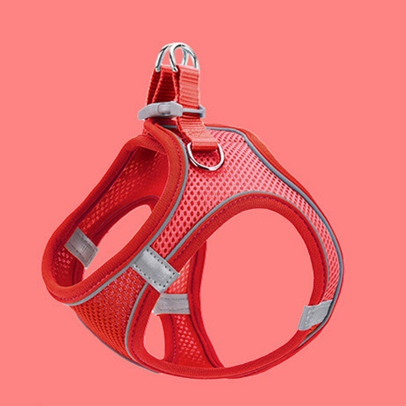 Pet Dog Cat Breathable Comfortable Strap Night Reflection Dog Strap with Safety Buckle Convenient for Outdoor Activities