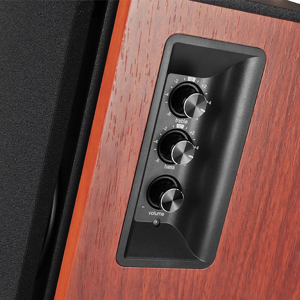 Bluetooth Bookshelf Speakers 66W AUX Input Class D Amplifier Universal 100V-240V Fitment Surround Stereo Sound
