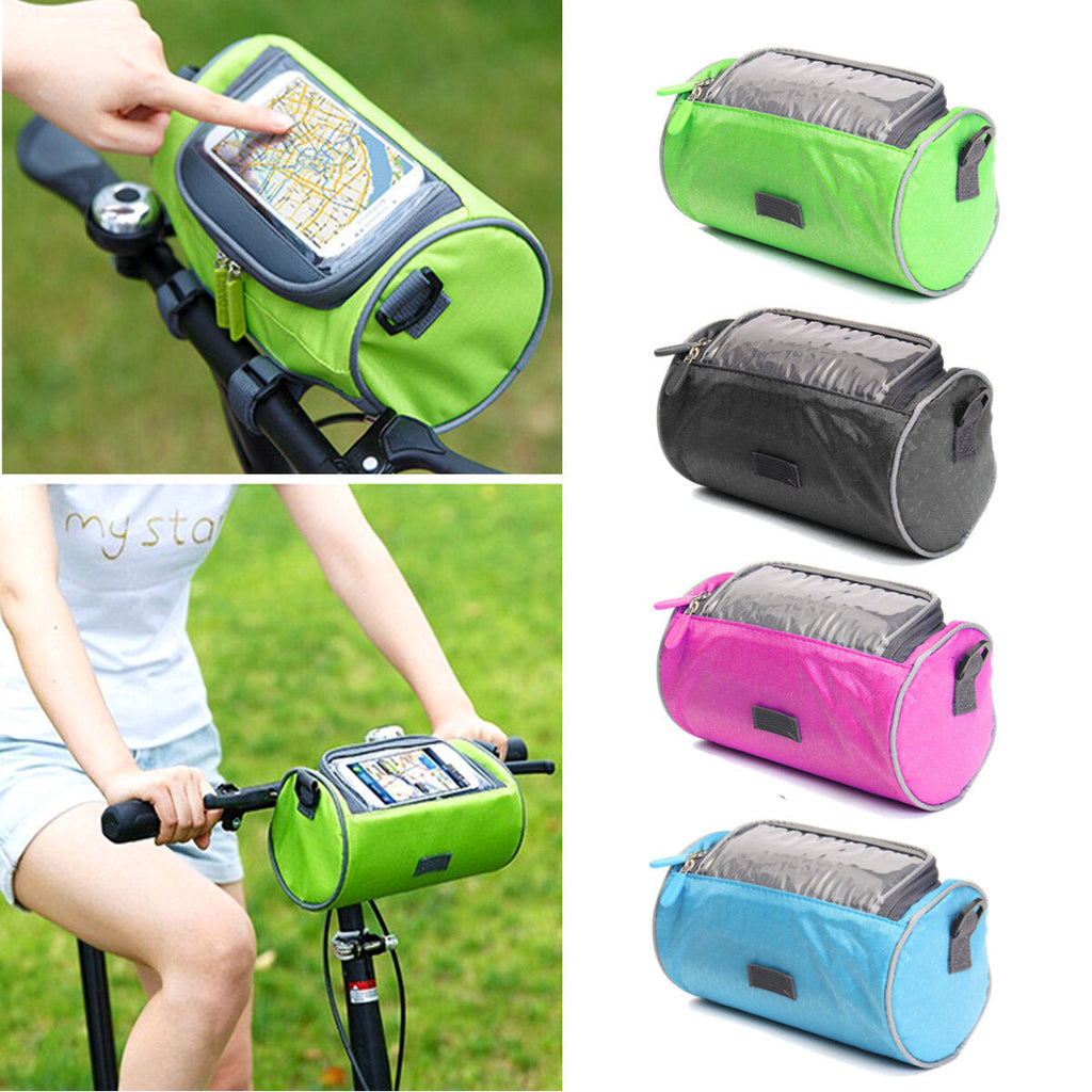 22cmx12cmx12cm Waterproof Screen Touchable Cycling Pannier Tube GPS Cell Mobile Phone Bags Bike Frame Bag For Mountain Bicycle