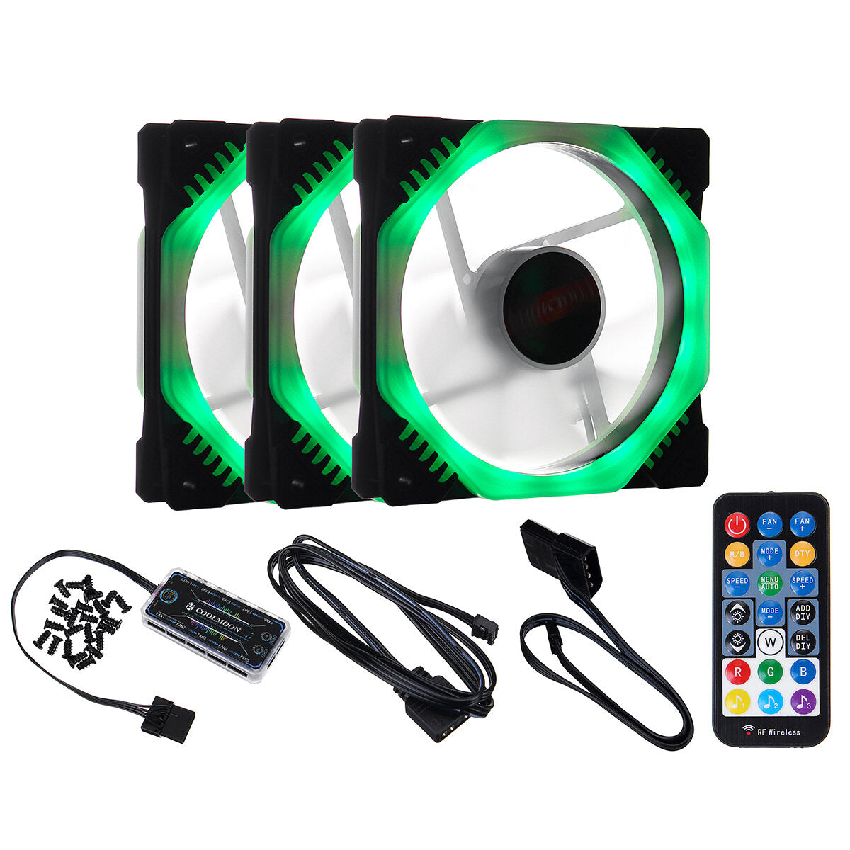 RGB PC Cooling Fan 1400 RPM 4.2W RGB Symphony cooling fan With the Remote Control