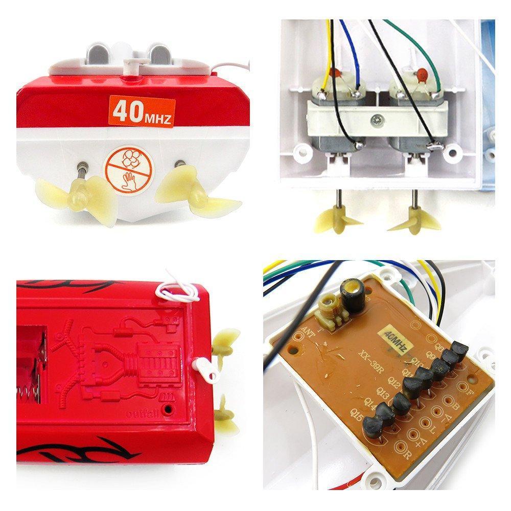 24CM 40HZ Water Cooled Motor RC Boat Wireless Racing Fast Ship