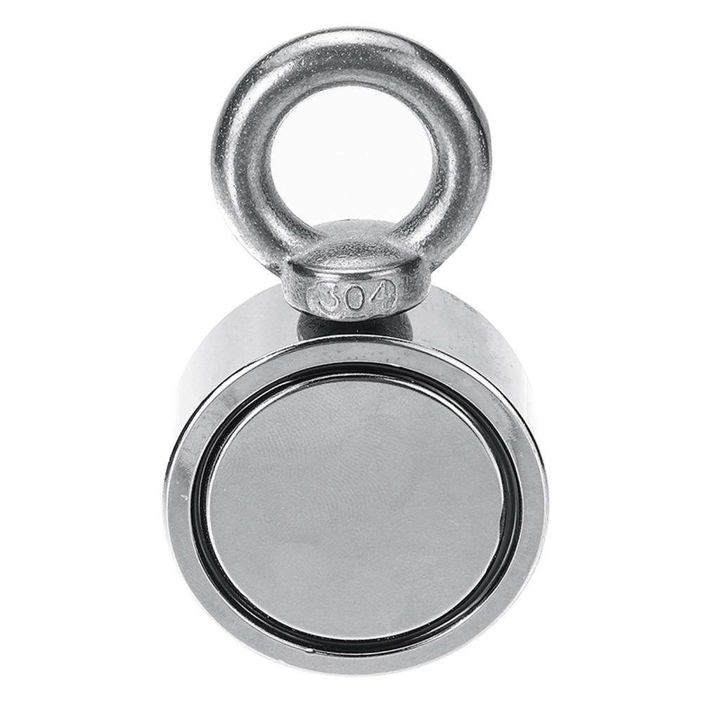 200KG 48mm Pro Dual Side Neodymium Magnet Combined Pulling Force Round Recovery Magnet with 10M Rope