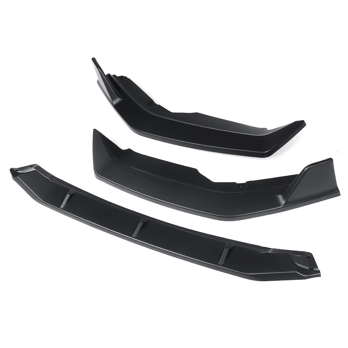 Matte Black Front Bumper Lip Body Kit Spoiler