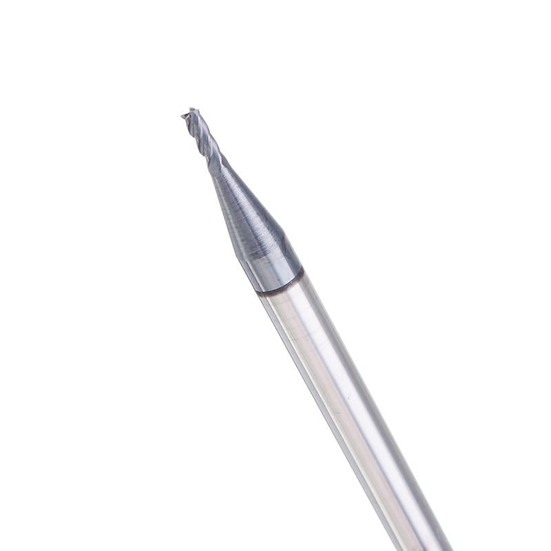 10pcs 1.5mm HRC55 TiAlN 2 Flutes End Mill Cutter Tungsten Carbide Milling Cutter CNC Tool