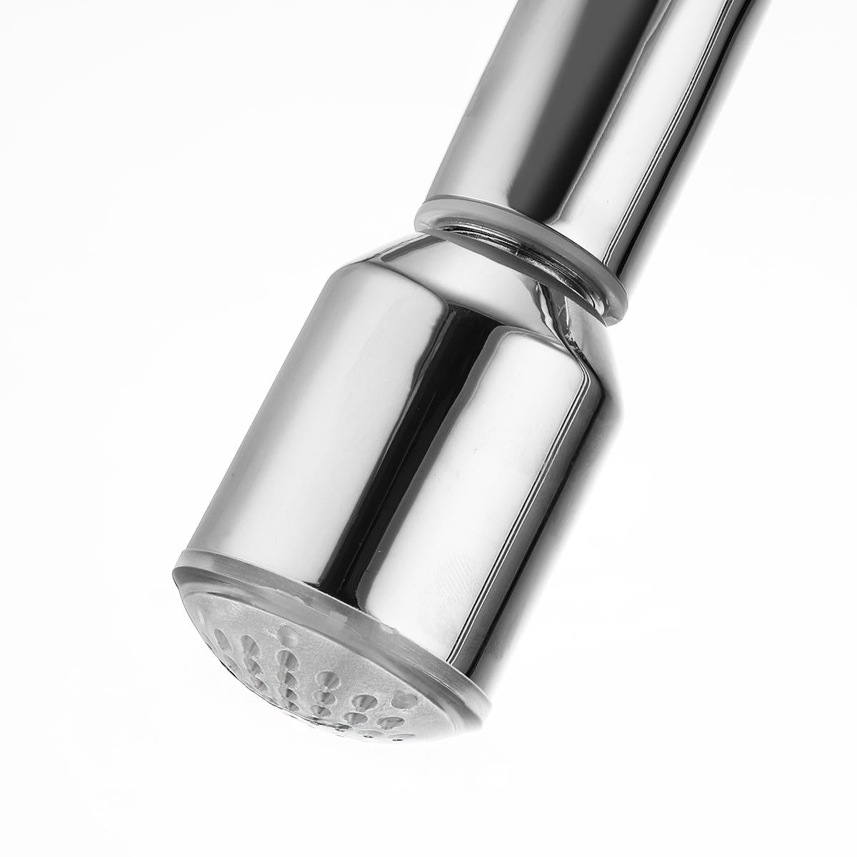 Kitchen Basin Sink Pull Out Faucet Swivel Spout Spray Hot&Cold Water Mixer Tap with LED light