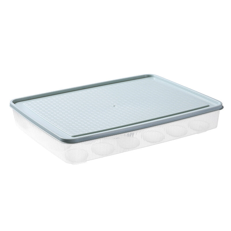 Kitchen 24 Grid Egg Carton Refrigerator Storage Box Portable Picnic Plastic Egg Carton Egg Tray