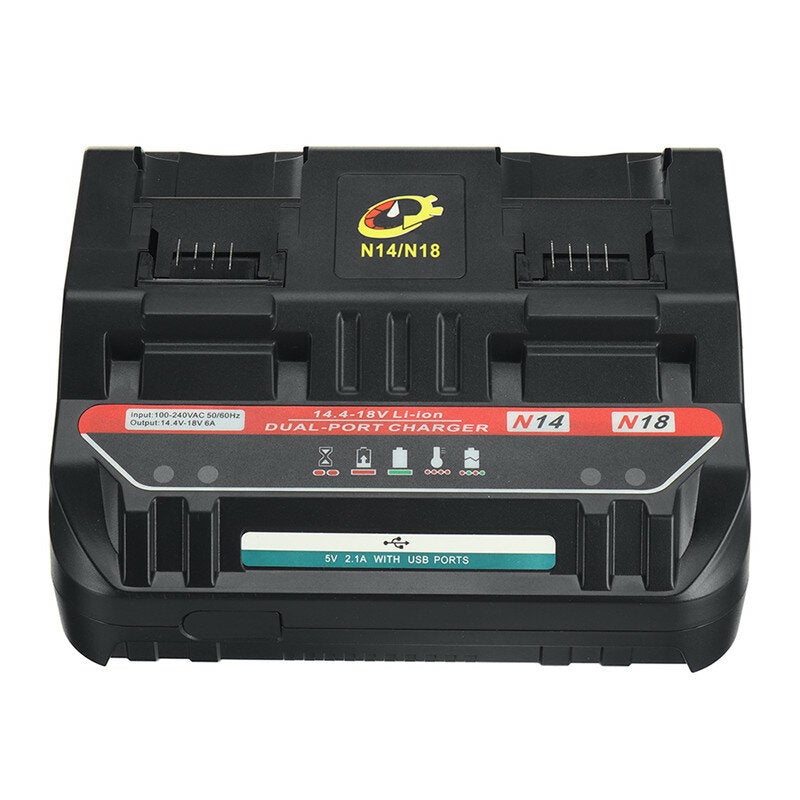 Li-ion Battery Charger 5V 1.5A AU/EU/US/UK Plug Charging Current For MILwaukee 14.4V-18V M14 M18 Li-ion Battery Power Tool Battery