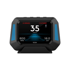 Head Up Display OBD 3.5inch Car Overspeed Warning Inclinometer Auto Electronic Voltage Alarm