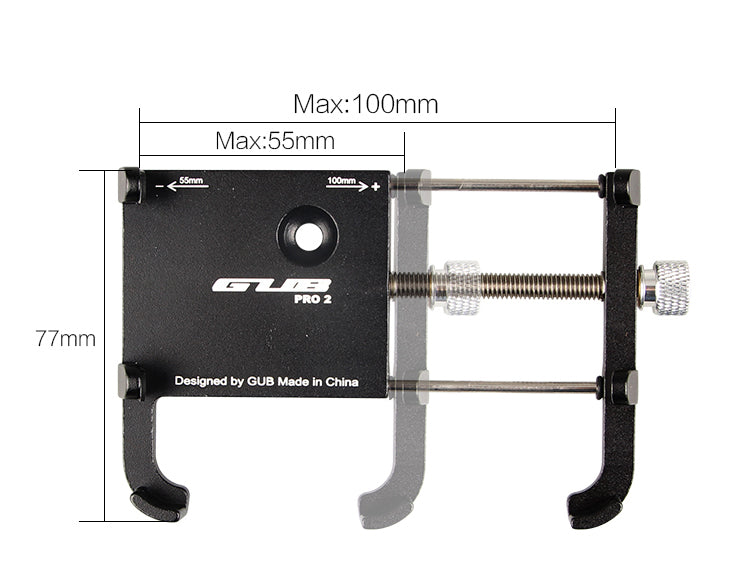 Anti-Slip Universal Bicycle 3.5-6.2inch Aluminium Alloy Bike Holder Handle Phone