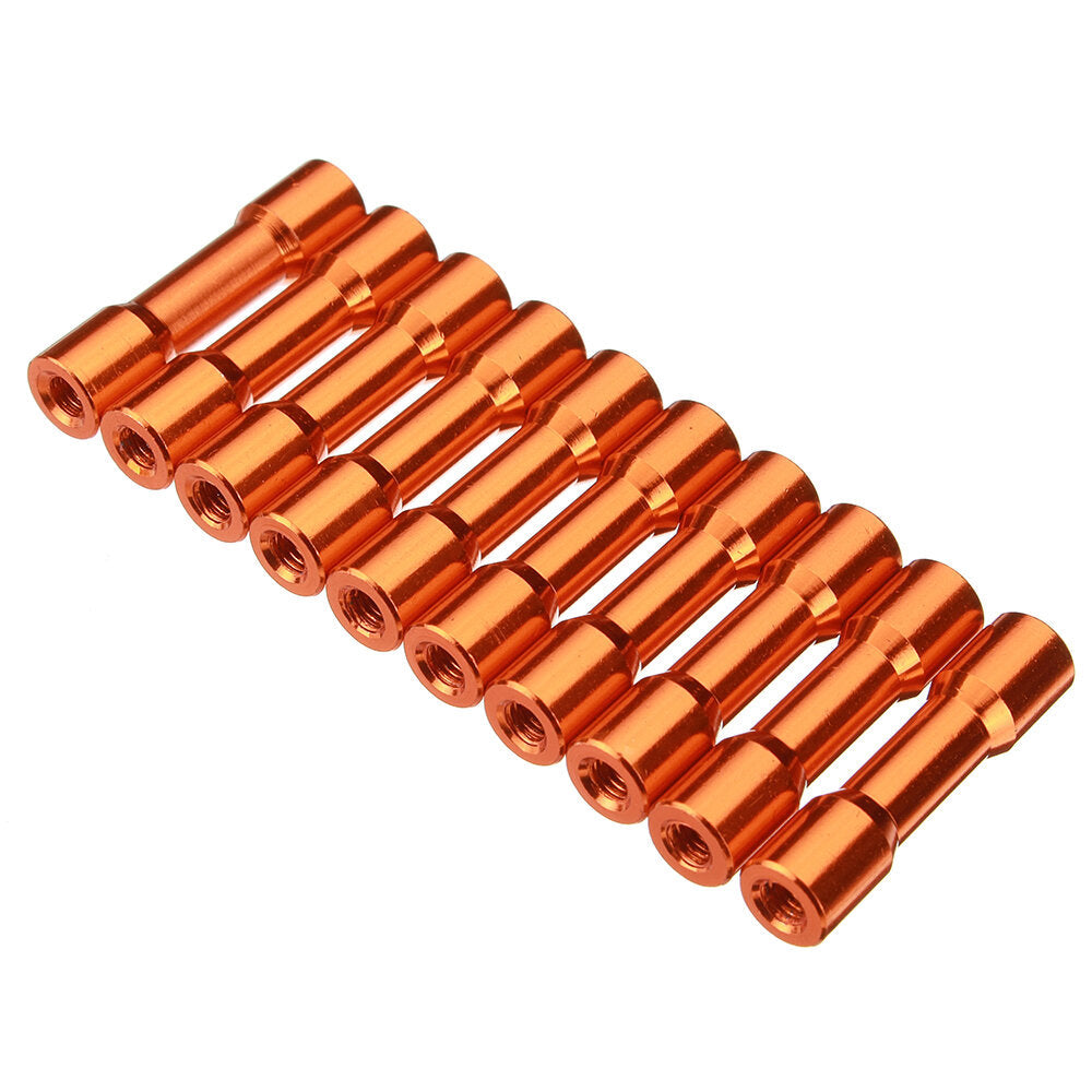 M3AS12 10Pcs M3 25mm Aluminum Alloy Standoff Spacer Round Column MultiColor Smooth Surface