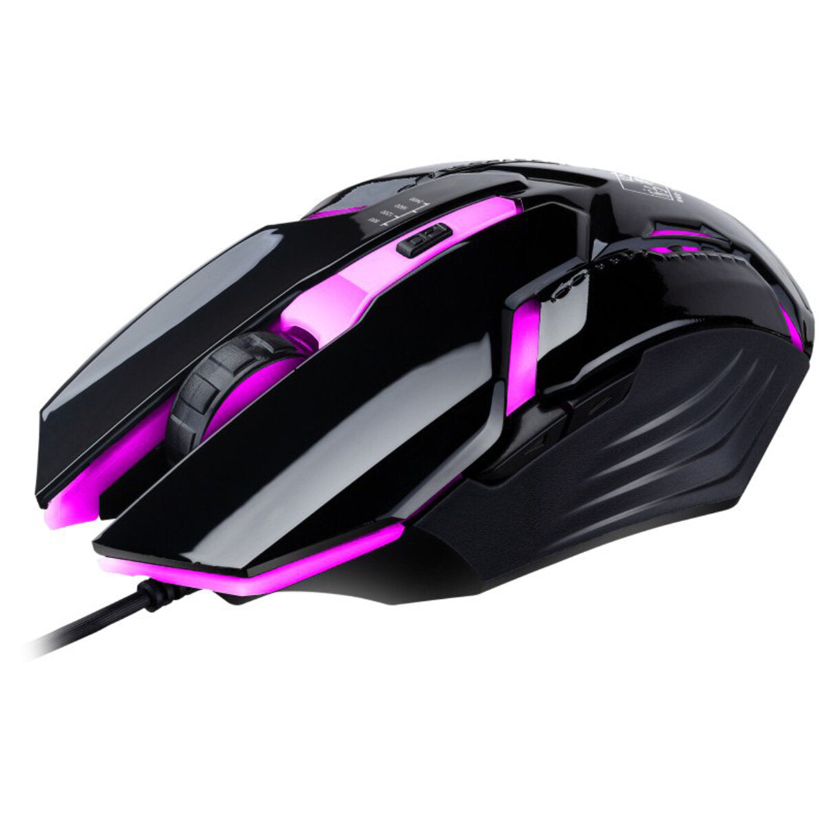 Mechanical Feel Wired Gaming Keyboard & Mouse Set 104 Keys USB Wired Keyboard 2400DPI Ergonomic Mouse LED Luminous Rainbow Backlit