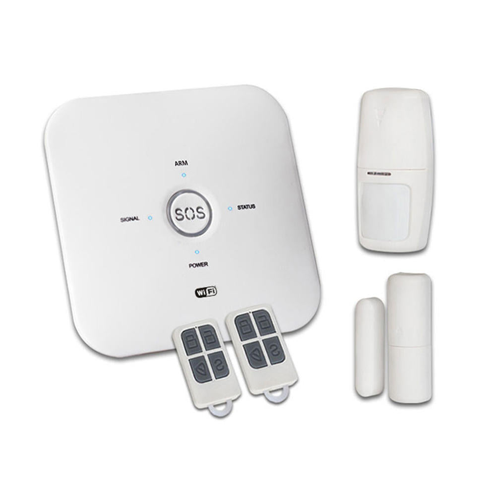 WIFI Wireless Smart Home Security Alarm System Door & Window Sensor Human Body Detection Remote Controller 433Mhz & GSM & 2.4G