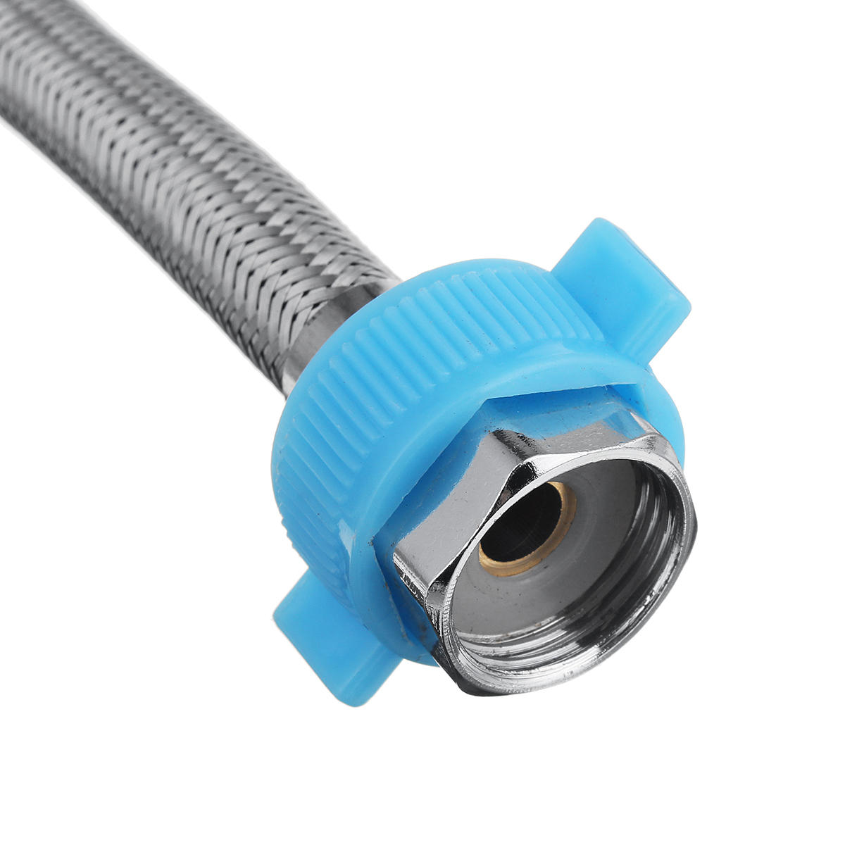 Foot Pedal Sink Faucet Copper Vertical Home Basin Tap With Switch + Water Outlet Pipe Connecting Hose