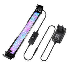 32CM 24LED RGB Aquarium Fish Tank Light 2 Modes Double Drainage Water Grass Lamp