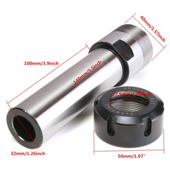 Chrome Straight Collet Chuck Holder Extension Rod CNC Milling Parts