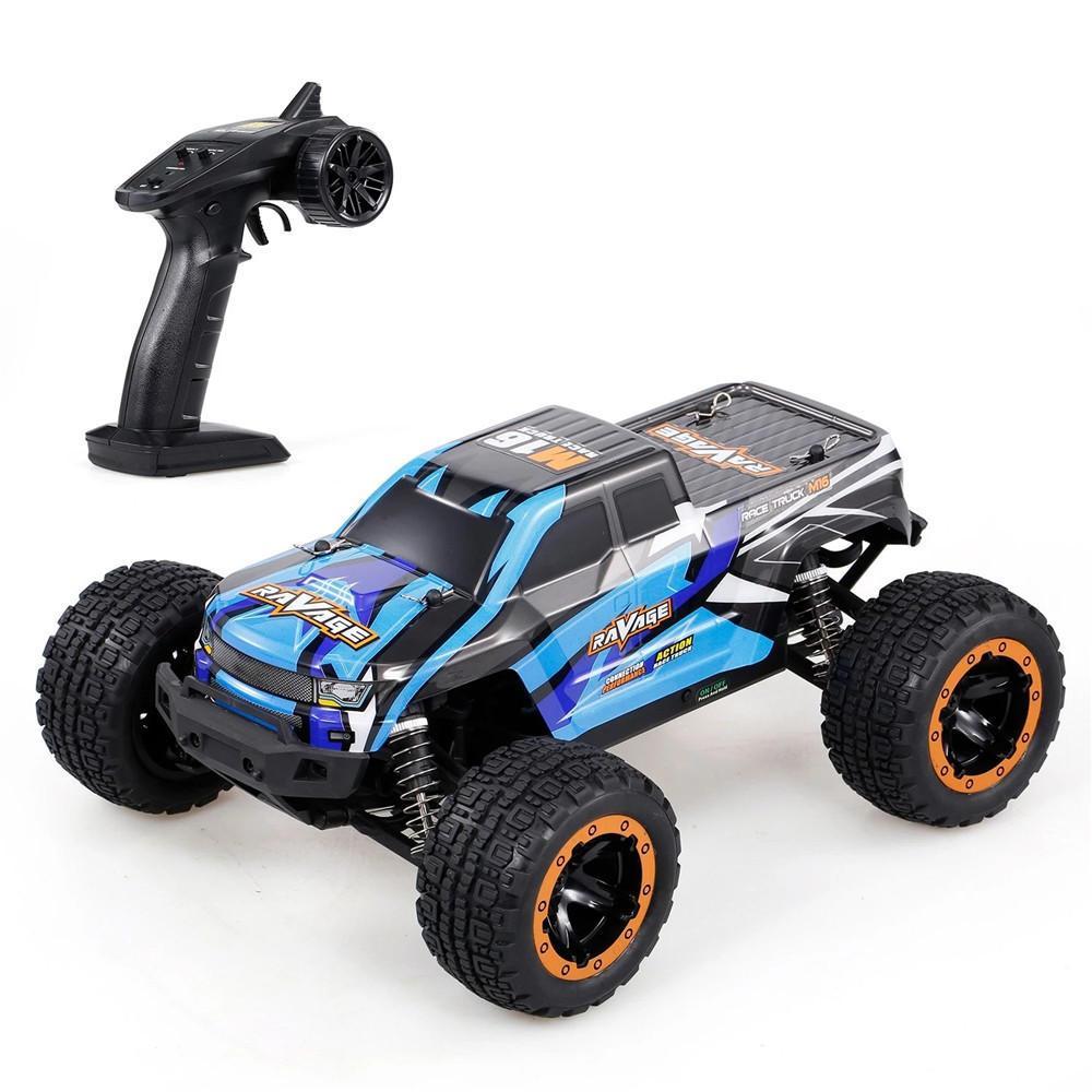 Brushed 2.4G 4WD 30km/h RC Car with LED Light Electric Off-Road Truck RTR Model
