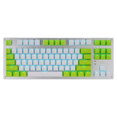 Mechanical Keyboard 87 Keys Three-Mode Wireless Bluetooth4.0 / 2.4G / Type-C Wired Blue Switch LED Backlit Gaming Keyboard for Laptop