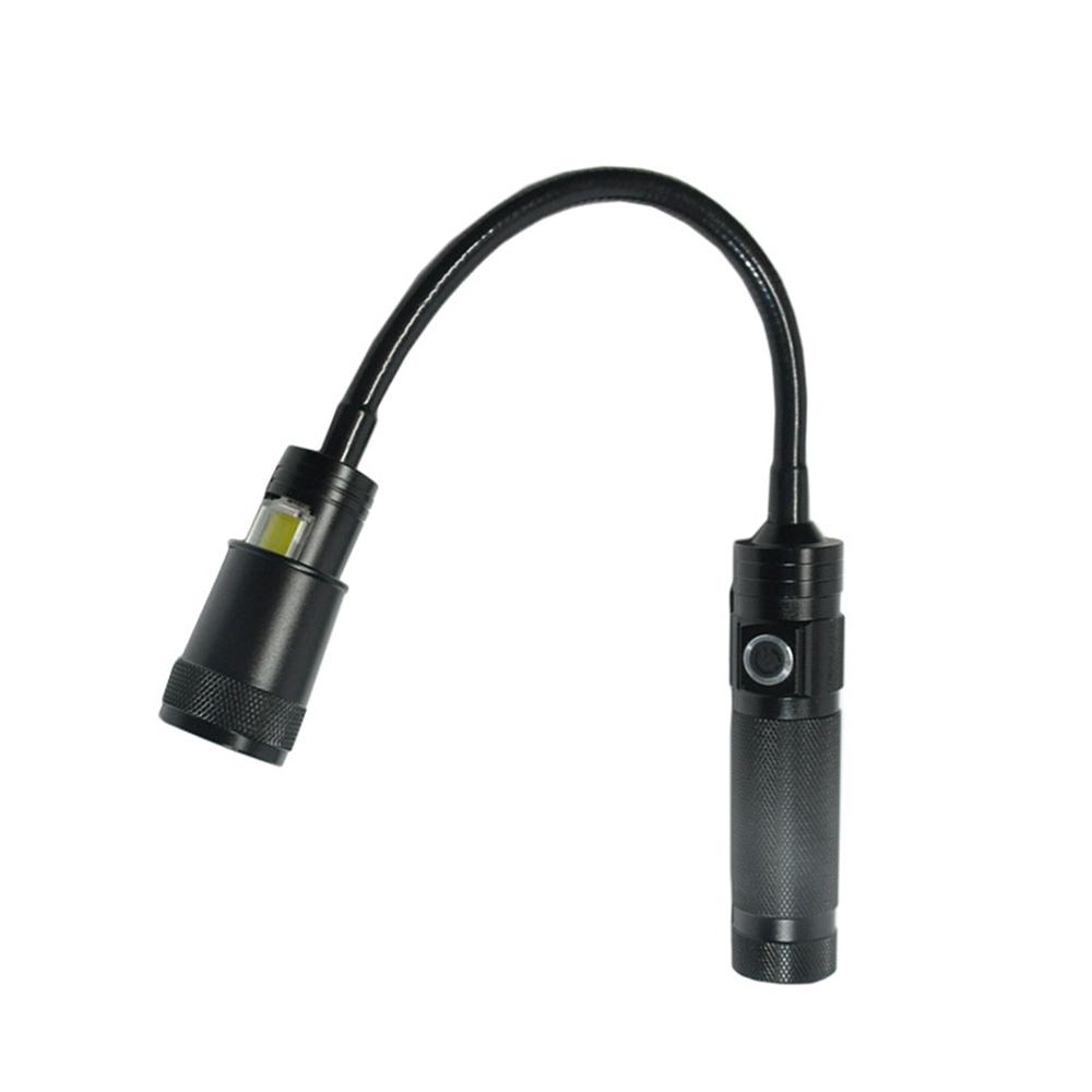 Portable COB Work Light With Magnet Flexible Tube Flashlight Torch for Outdoor Camping Tent Hiking