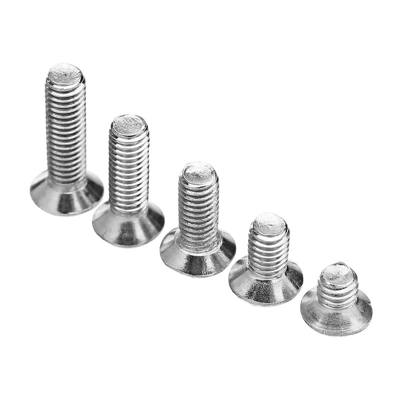 M3SP1 50Pcs M3 Stainless Steel Phillips Flat Head Countersunk Machine Screw 4-12mm Length