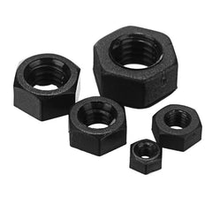 50Pcs Black Nylon Nuts Hex Plastic Nut Washer Hexagonal Nuts M2 M3 M4 M5 M6