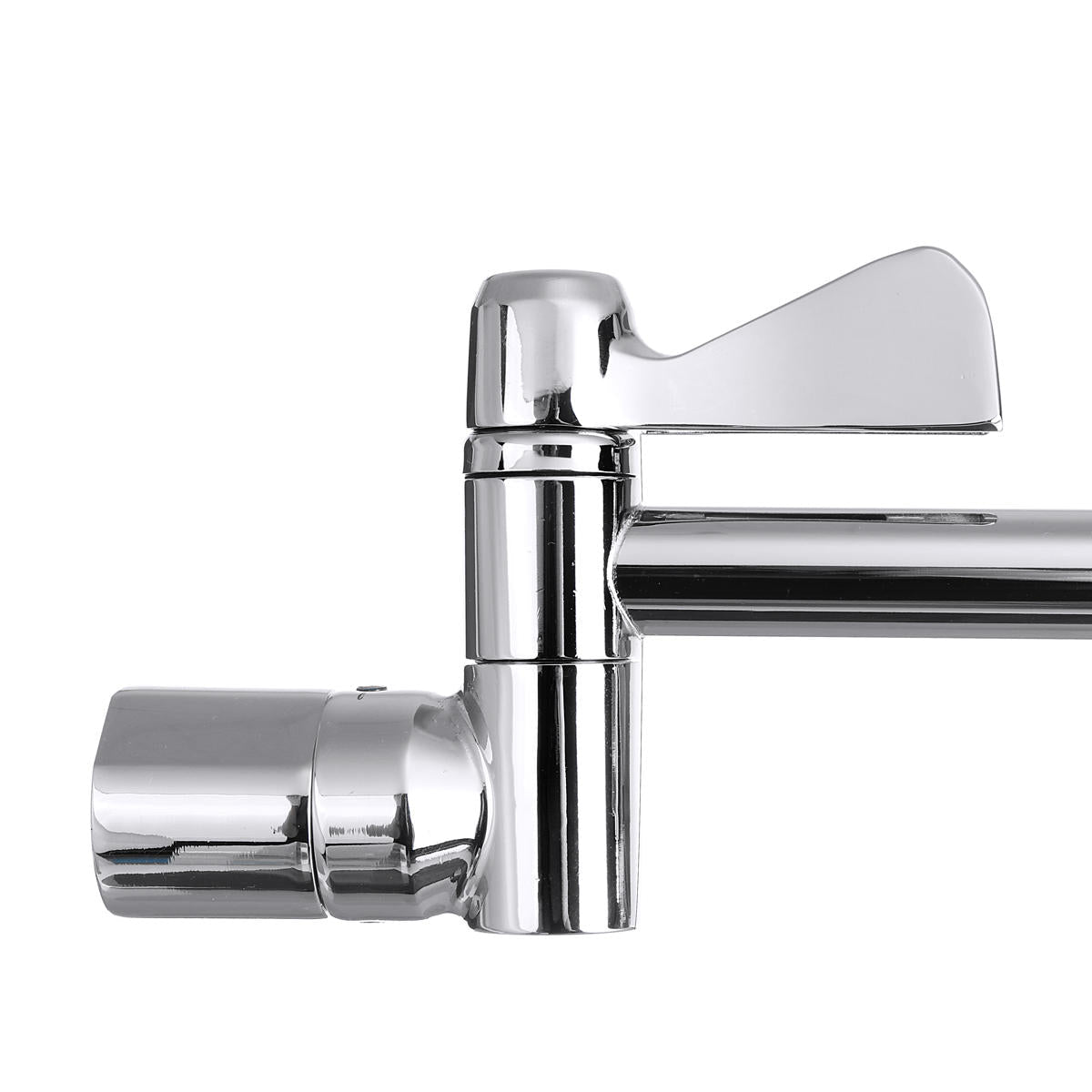 11" Solid Brass Height & Angle Adjustable Extension Shower Wall Arm Bathroom