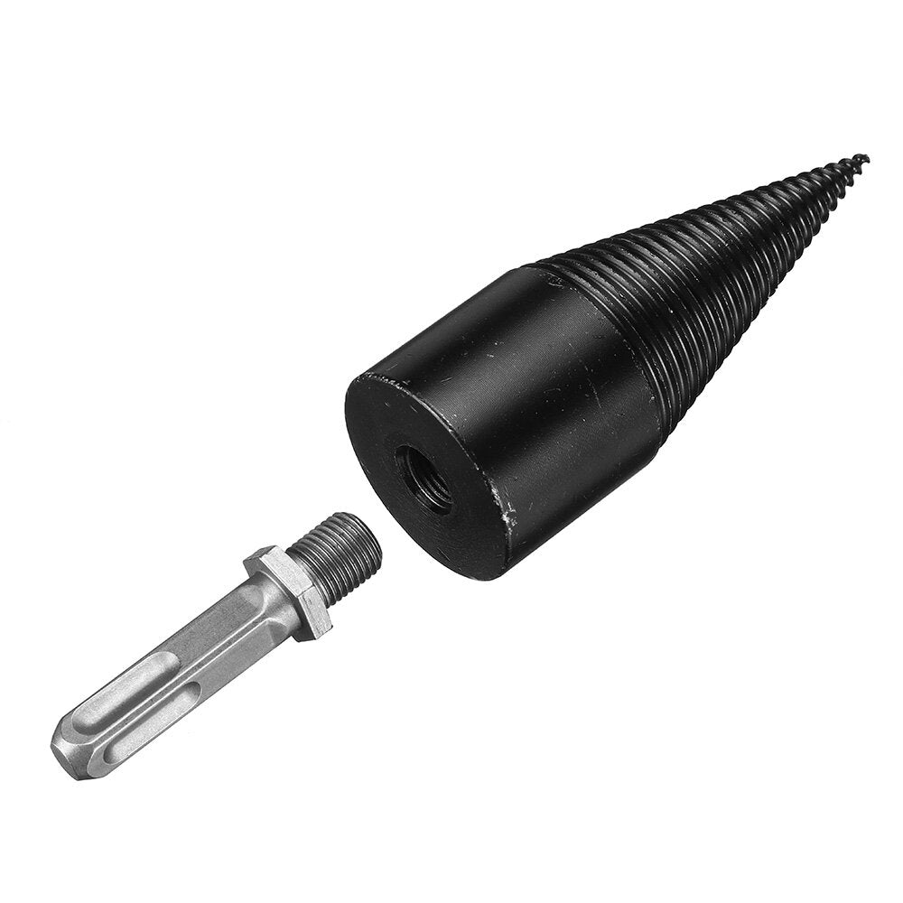 1Pc 42mm HSS Round/Square/Hexagonal Shank Firewood Drill Bit Splitter Wood Split Cone Drill Bit For Tree Cutting