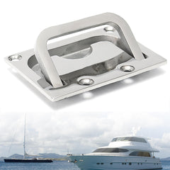 316 Stainless Steel Ring Pull Handle Hatch Latch Lift Yacht Flush Fitting Lifting Hardware