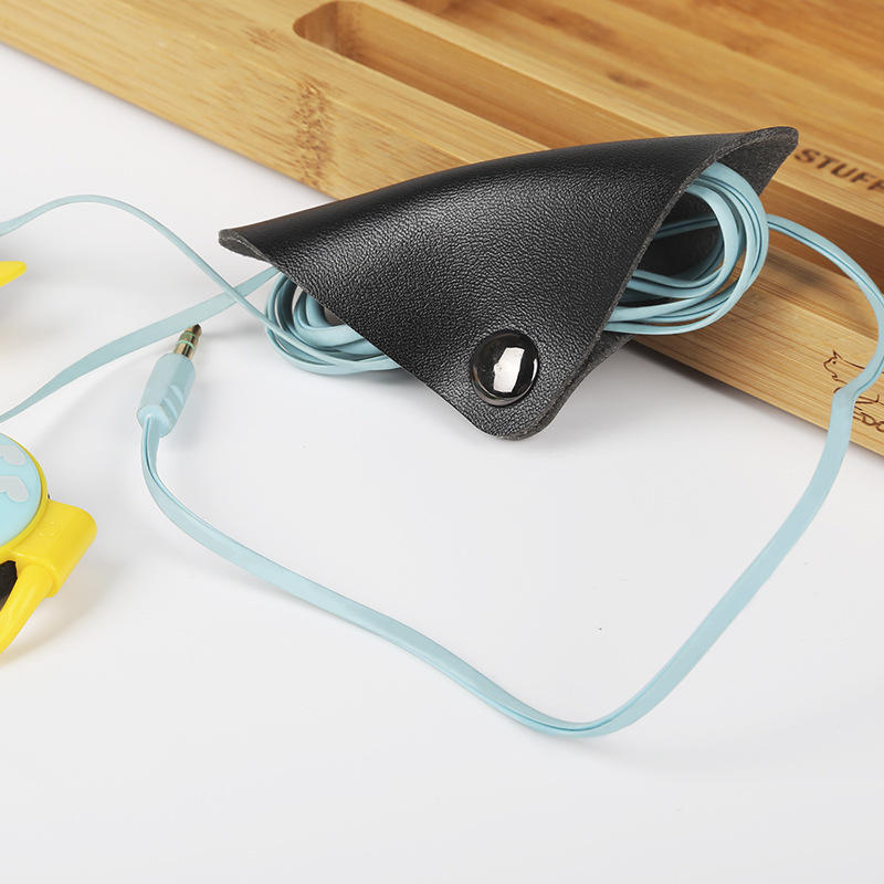 2Pcs Magnetic Leather Cable Strap Cable Tie Wraps Cord Management Holder Keeper Cable Clip