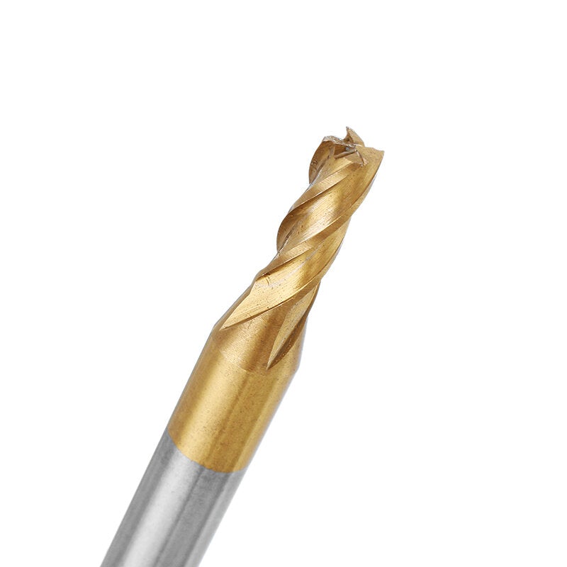 6pcs 2-6mm Titanium Coating HSS 4 Flute End Mill Cutter 6mm Shank CNC Drill Bit Set