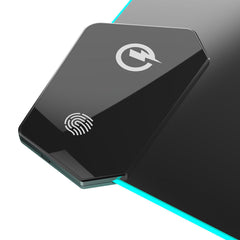 RGB Wireless Charging Mouse Pad Waterproof Fabric Surface Anti-Slip Rubber Base Type-C Wired Computer Keyboard Mouse Pad for PC Laptop Gamer