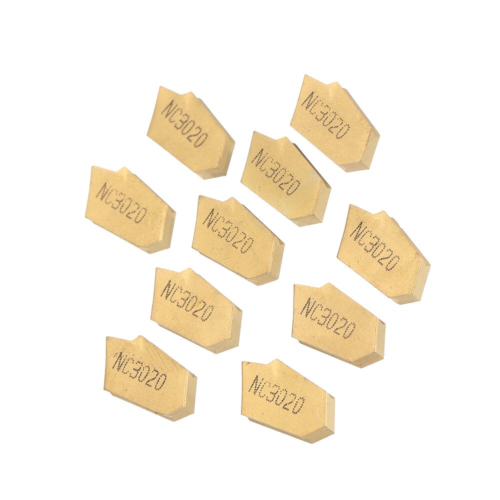 10pcs SP200 SP300 SP400 PC9030 NC3020 NC3030 Grooving Carbide Insert Lathe Cutter Turning Tool Parting and Off Tools