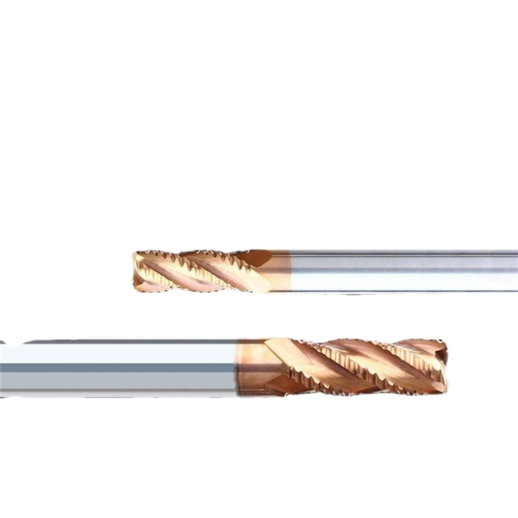 Four-blade Carbide Tungsten Steel Milling Cutter Straight Shank Knife Slotting