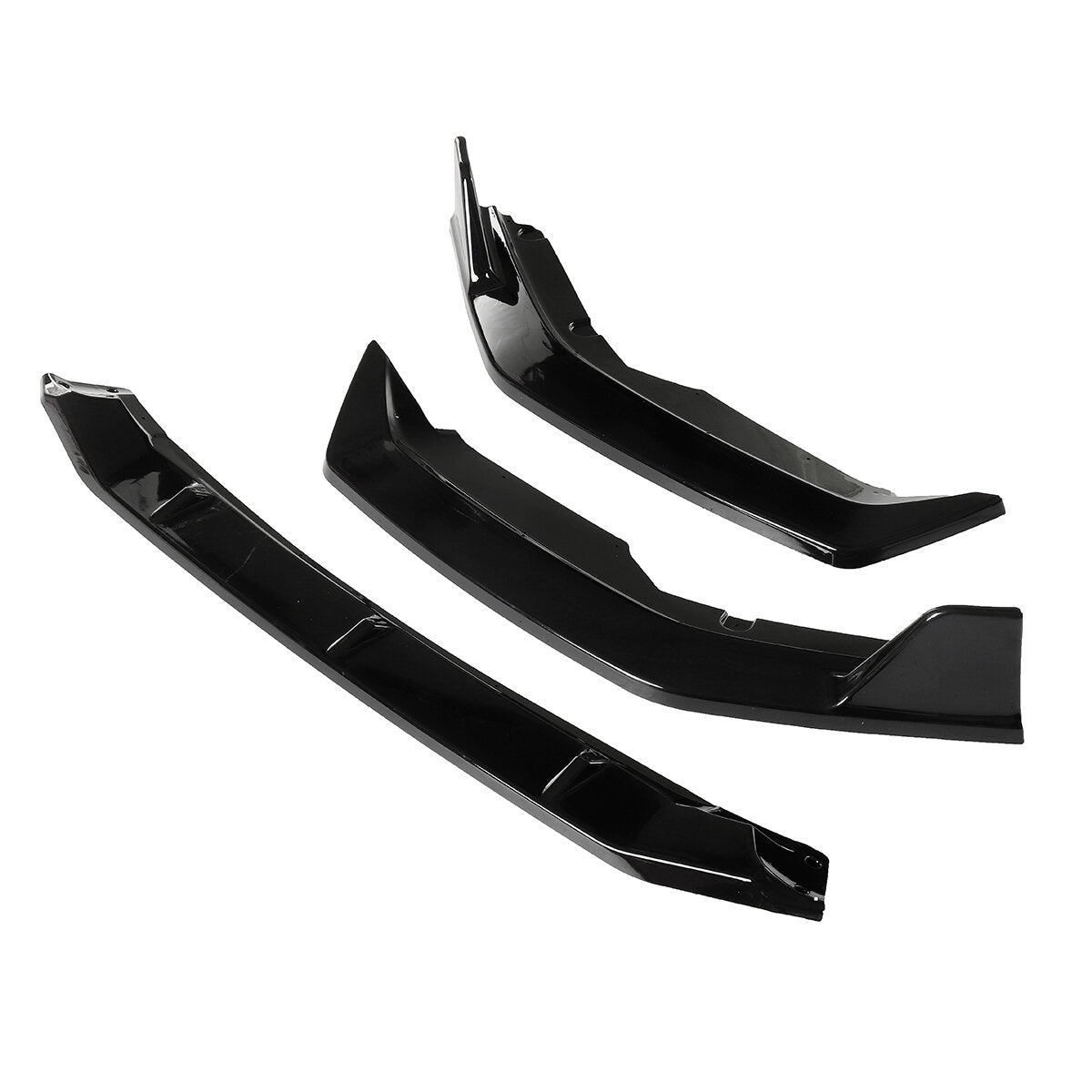 Painted Bright Black Front Bumper Lip Chin Spoiler Splitter For Nissan Sentra 2020 2021
